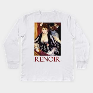 La Loge by Pierre-Auguste Renoir Kids Long Sleeve T-Shirt